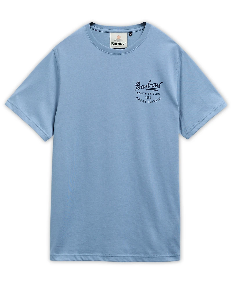 Barbour Men's Crewneck Script Logo T-Shirt
