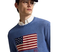 Polo Ralph Lauren Men's The Iconic Flag Crewneck Sweater