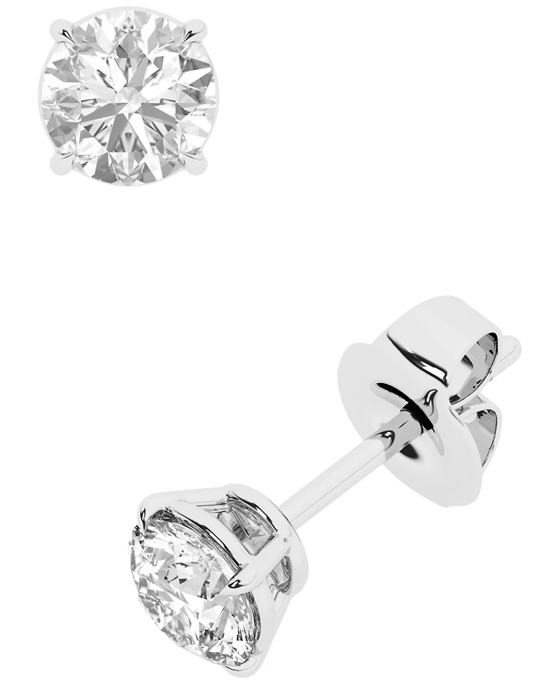 Macy's Diamond Stud Earrings (1 ct. t.w.) in 14k White Gold (Also Available in 14k Yellow Gold)