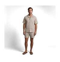 Surfside Supply Co. Men's Nate Crinkle Stripe Cabana Shirt