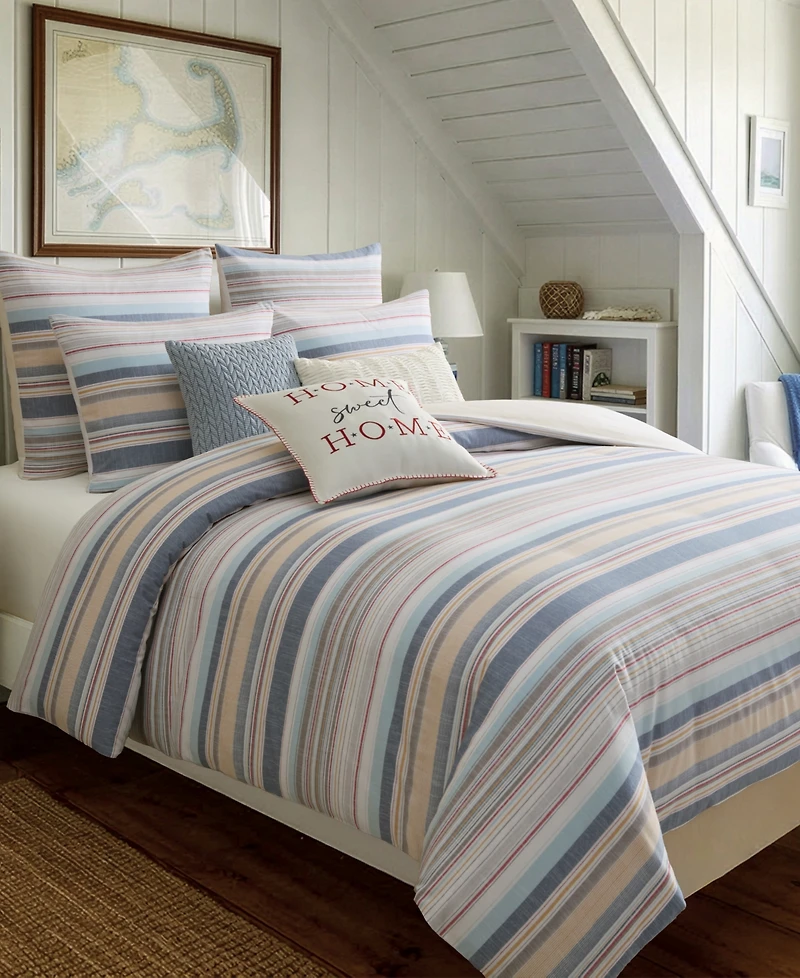 Levtex Home Providence Stripe Reversible -Piece Duvet Set
