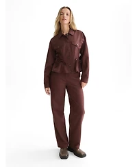 Scotch & Soda Women's Fitted Lyocell Trucker Jacket