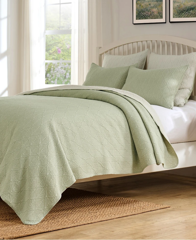 Greenland Home Fashions Harper Reversible -Piece Coverlet Set
