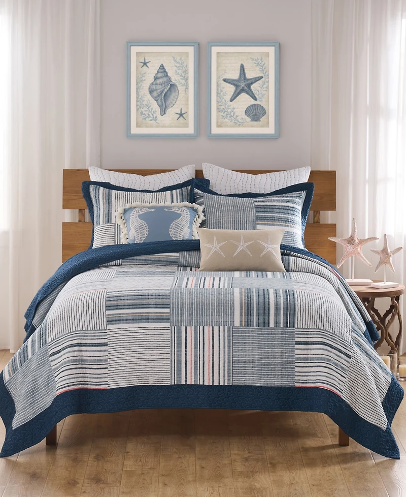 Greenland Home Fashions Voyage Reversible -Piece Quilt Set
