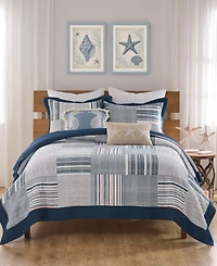 Greenland Home Fashions Voyage Reversible -Piece Quilt Set