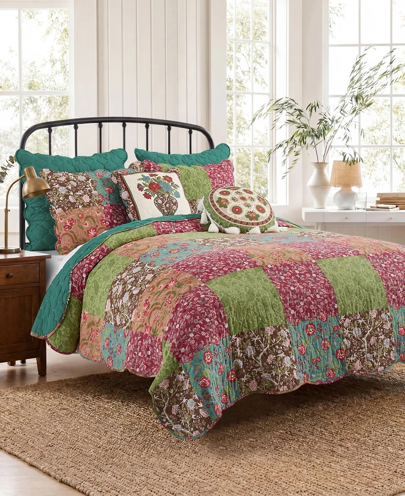 Greenland Home Fashions Danica Reversible 2-Piece Quilt Set, Twin