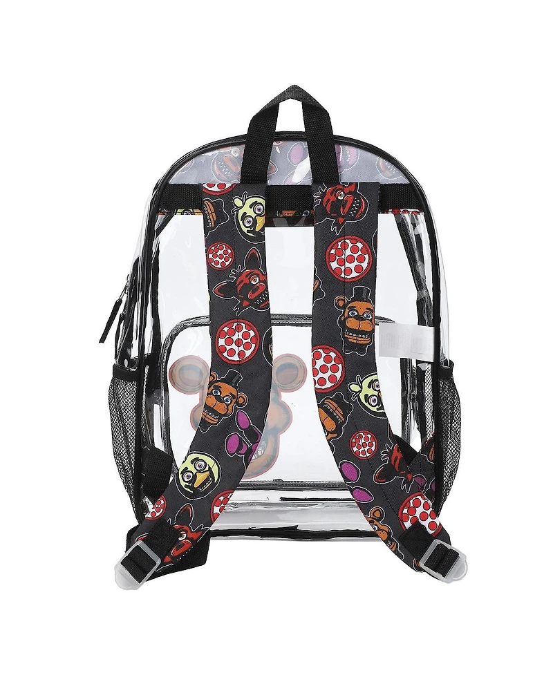 Five Nights at Freddy's Freddy Fazbear 16" Clear Backpack For School And Travel