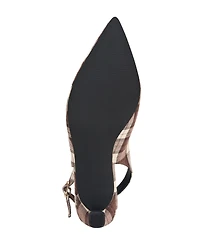 French Connection Women's Brenna Plaid Kitten Heel