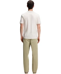 Boss by Hugo Boss Men's Cotton Regular-Fit Geometric-Jacquard T-Shirt