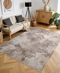 Mink Home Homewell Machine Washable MET8002 4'11"x6'11" Area Rug