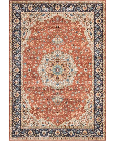Mink Home Homewell Machine Washable HAM4004 7'10"x9'10" Area Rug