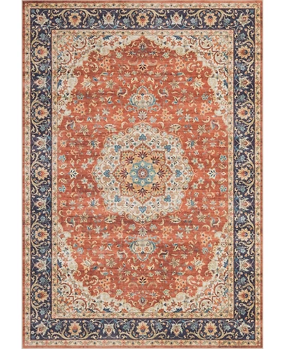 Mink Home Homewell Machine Washable HAM4004 4'11"x6'11" Area Rug