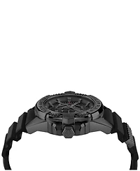 Philipp Plein Majesty Men's Black Silicone Strap Watch 45mm