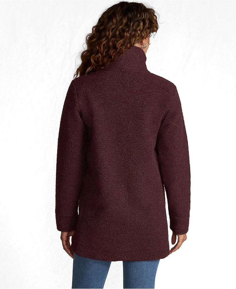 Lands' End Women's Tall Boucle Fleece Coat