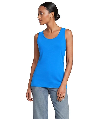 Lands' End Women's Tall Cotton Tank Top