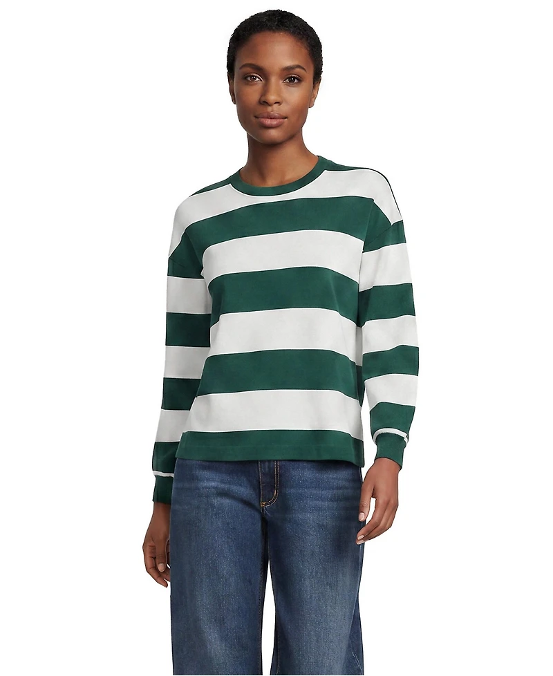 Lands' End Women's Long Sleeve Mariner Jersey T-Shirt