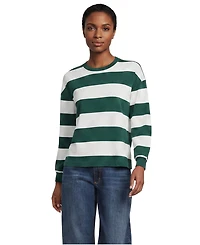 Lands' End Women's Long Sleeve Mariner Jersey T-Shirt