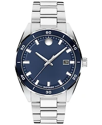 Movado Men's Vantage Swiss Quartz Silver Stainless Steel Watch 40mm