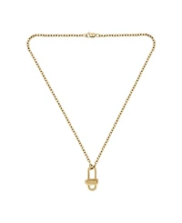 Hugo Boss Men's Ventoux Ionic Plated Thin Gold Steel Necklace