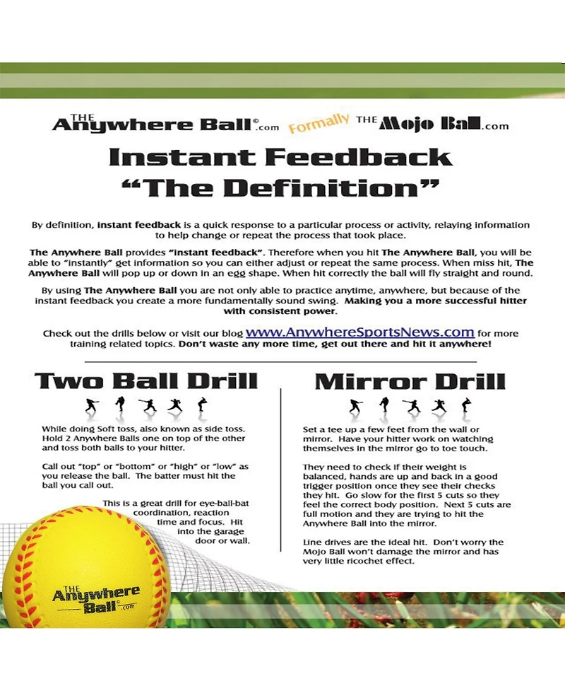 Anywhere Sports: Foam Training Balls - 6pack