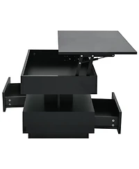 Flynama 39.3" Lift Top Coffee Table with Led Lights