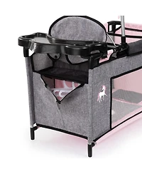 Bayer Design Multi Bed Fairy 18" Doll Bed with Integrated Highchair, Ages 3+