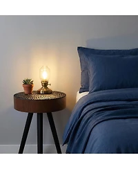 Flynama 15.7" Mini Round Wooden Side Table