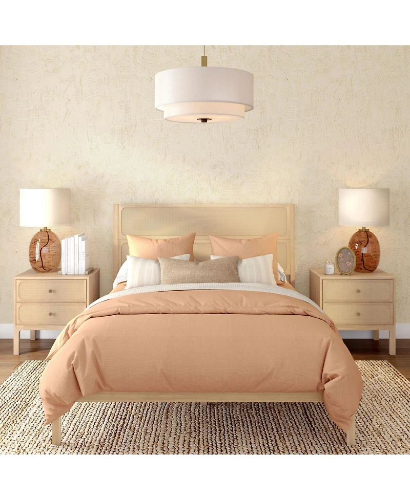Plank+Beam Elio Rattan Queen Bed
