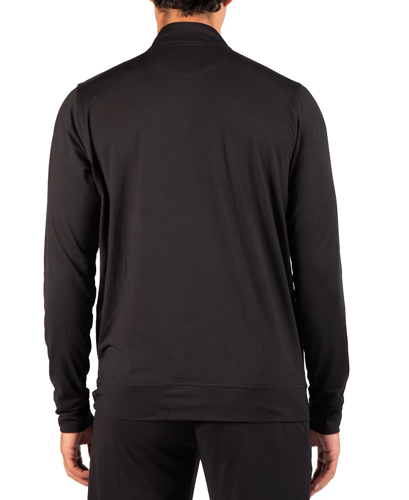 TailorByrd Men's Brushed Melange Quarter Zip