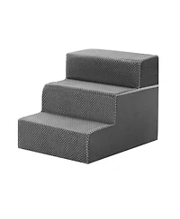 Zeny Staircase ramps designed for small dogs and cats, high-density foam curved pet steps, dog steps