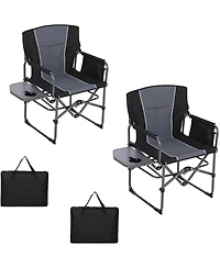 GarveeLife Folding Aluminum Director Chair 400 lbs Capacity Camping Chairs