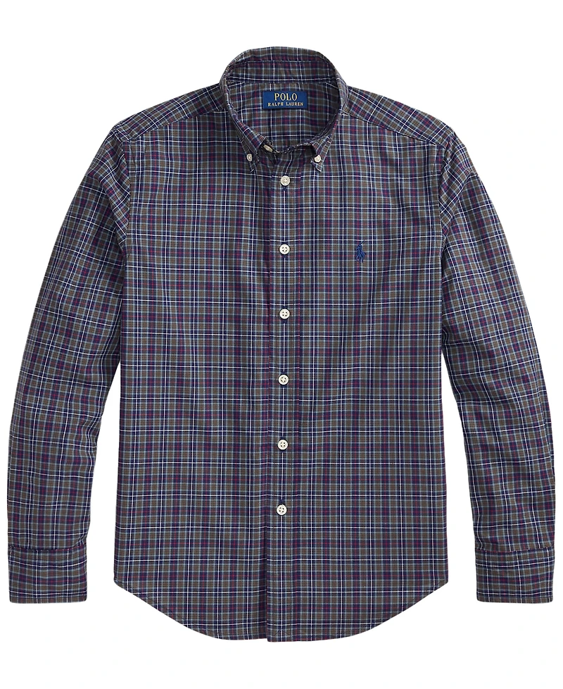 Polo Ralph Lauren Boys' 8-20 Plaid Cotton Poplin Shirt