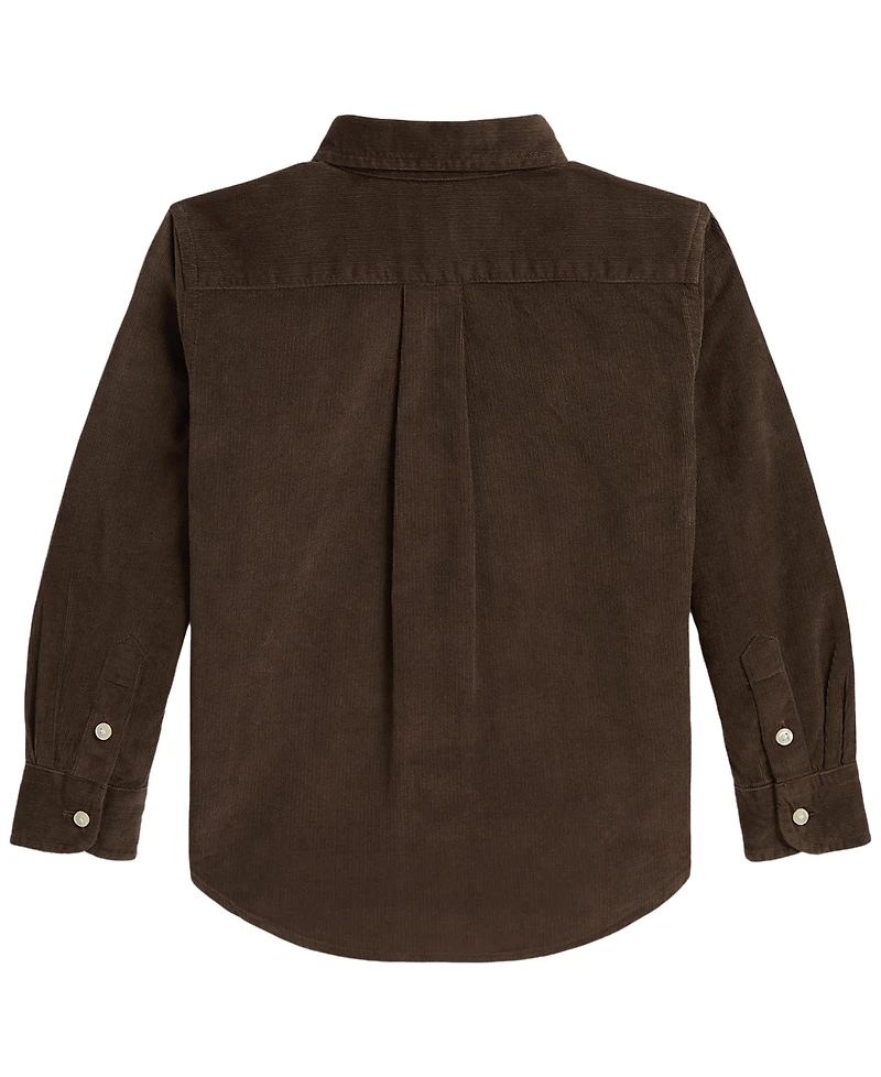 Polo Ralph Lauren Boys' 2T-7 Bear Cotton Corduroy Shirt