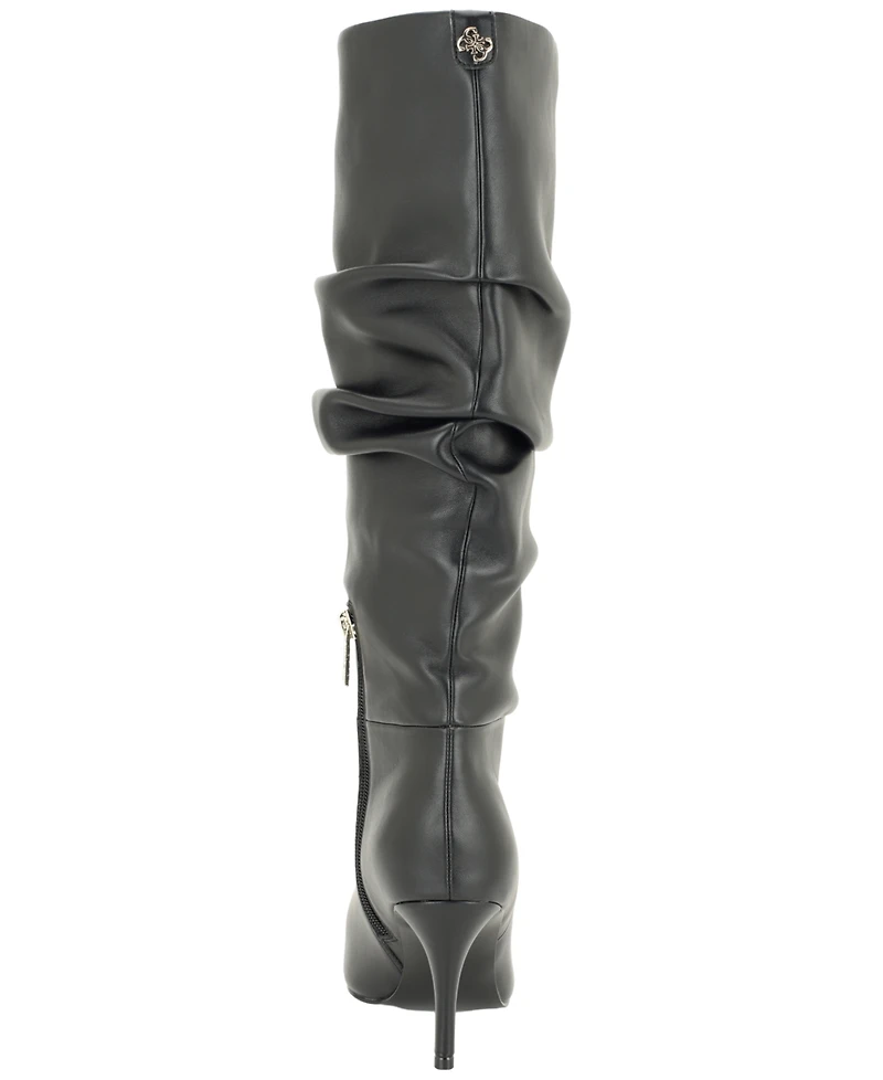 Guess Women's Canteen Slouchy Scrunched Stiletto Tall Boots