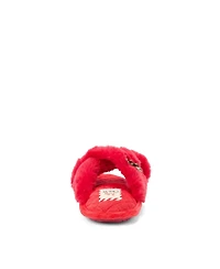 Dearfoams Women's Mama Fur Slide Slippers