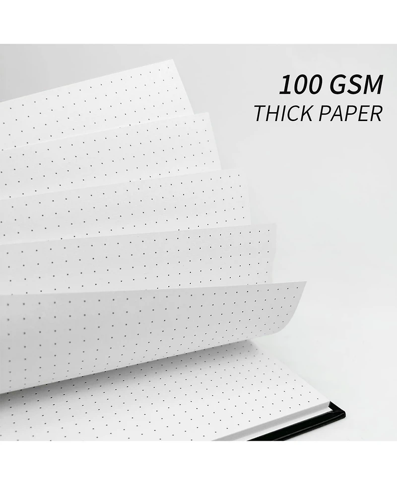Danrong 4 Pack Hardcover Spiral Notebooks College Thick Paper For School Office