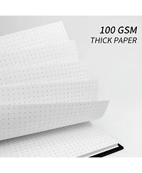 Danrong 4 Pack Hardcover Spiral Notebooks College Thick Paper For School Office