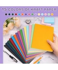 Danrong 45pieces A5 Bulk Lined Notebooks 15 Vibrant Colors 60 Pages Lay Flat Journals
