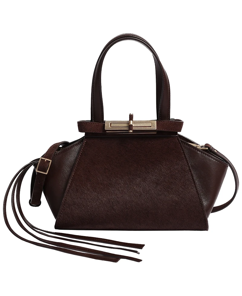 Kenneth Cole Leather Small Satchel Handbag