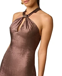 Adrianna Women's Foiled Chiffon Long Dress
