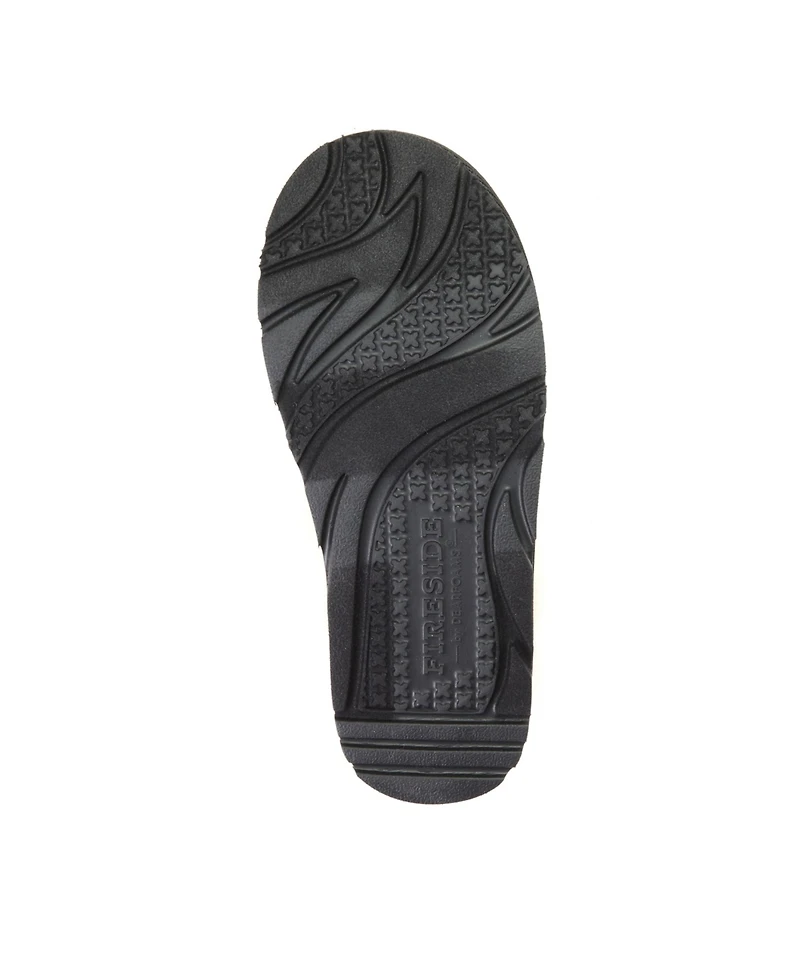 Dearfoams Women's Fireside by Adelaide Sport Knit Clog Water Repellent Slippers