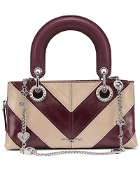 Karl Lagerfeld Paris Benoite Small Leather Satchel Handbag