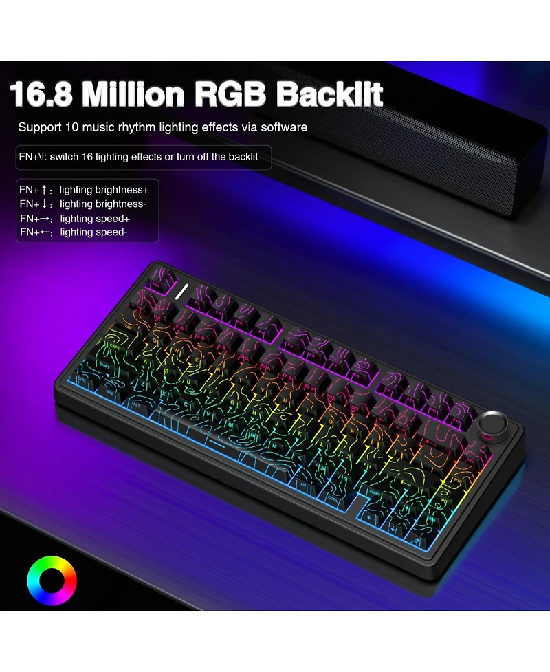 Lofree F75 Pro Wireless Hot-Swappable Mechanical Gaming Keyboard
