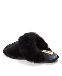 Dearfoams Women's Halloween Velour Scuff Slippers