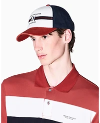 A|X Armani Exchange Men's Stripe Graphic Hat