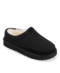 Dearfoams Women's Fireside by Greta Sport Knit Twill Clog Water Repellent Slippers