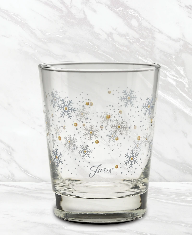 Fiesta Snowflakes Double Old Fashioned Glasses, Set of 6, Exclusively at Macy's