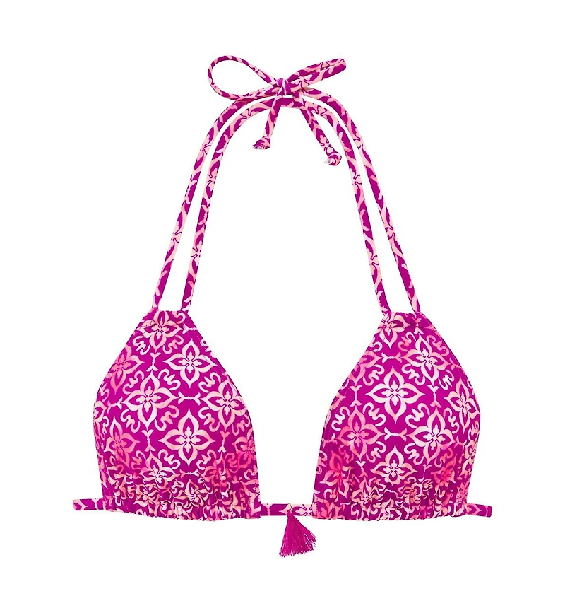 Lascana Women's Tassel Detail Triangle Bikini Swimsuit Top Bra Sizing