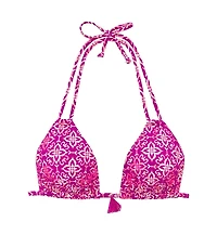 Lascana Women's Tassel Detail Triangle Bikini Swimsuit Top Bra Sizing
