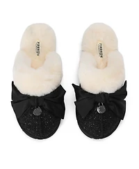 Dearfoams Women's Fireside by Sydney Dream Bow Scuff Slippers